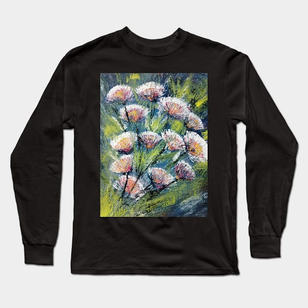 Floral Abstract Artwork 9 Long Sleeve T-Shirt by SunilAngra